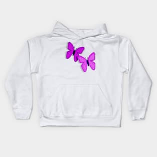 Purple Butterflies Kids Hoodie